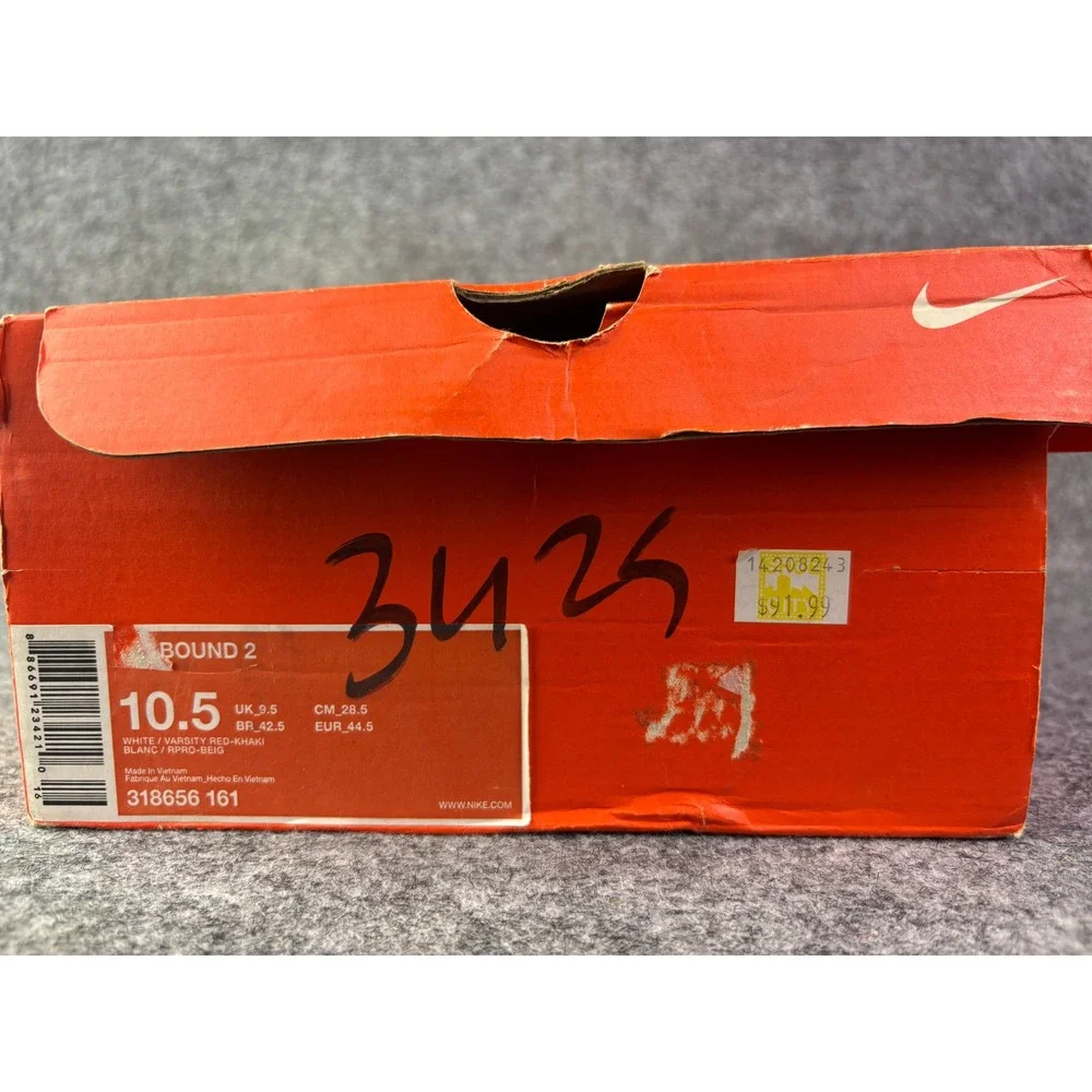 Nike Air Revolution Mens Size 10.5 White Red Grey Vintage‎ 2007 303905-181